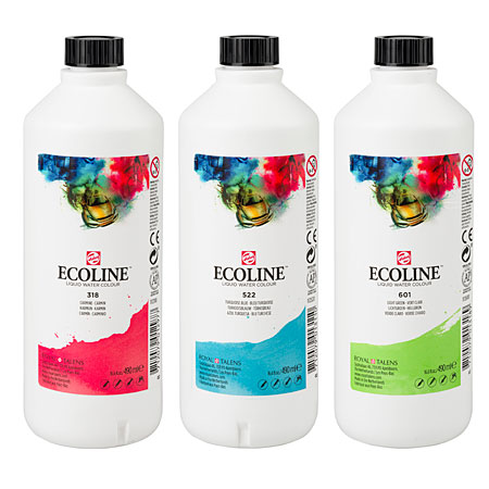 Talens Ecoline - water soluble ink - 490ml bottle