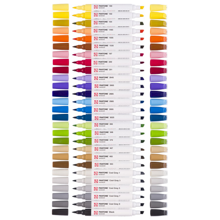 Talens | Pantone - assortiment de 27 marqueurs à encre pigmentée - étui en carton