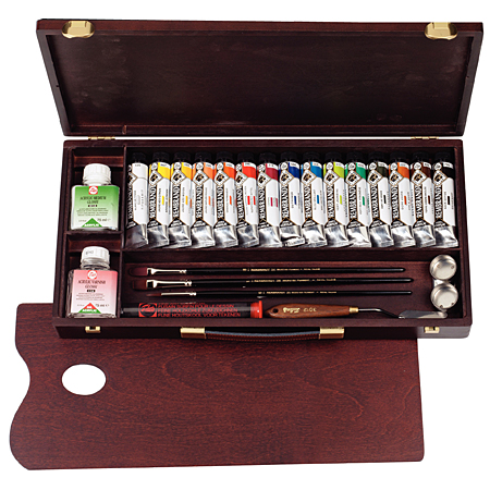 Talens Rembrandt Professional Box - extra-fine acrylic - 15 assorted 40ml tubes, mediums & accessories