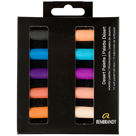 Talens Rembrandt - 10 assorted soft half pastels