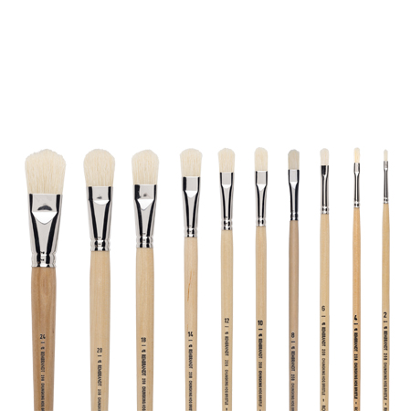 Talens Rembrandt - brush series 208 - white chungking bristle - filbert  - long handle