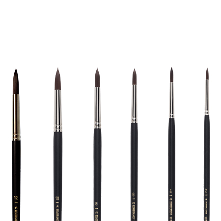 Talens Rembrandt - brush series 291 - synthetic - round - long handle