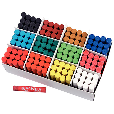 Talens Panda Schoolpack - doos van 144 oliepastels (12 kleuren)