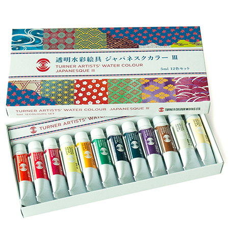 Turner Watercolour Japanesque III - aquarelle extra-fine - assortiment de 12 tubes 5ml
