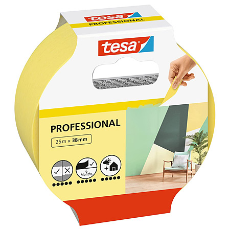 Tesa Masking Professional - maskeer-kleefband - 25m