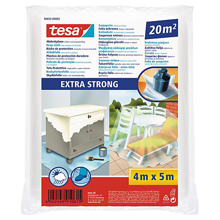 Tesa Extra Strong - bâche de protection - 4x5m