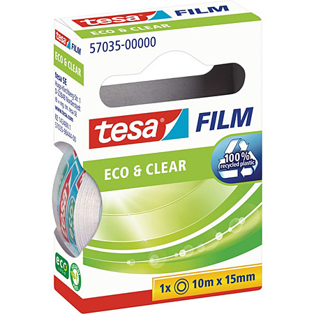 Tesa EcoLogo Eco & Clear - ruban adhésif invisible