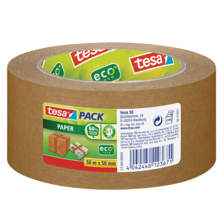 Tesa Ecologo Pack - ruban adhésif en papier brun
