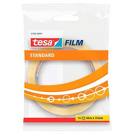 Tesa Film Standard - ruban adhésif - 1 rouleau (15mmx66m)
