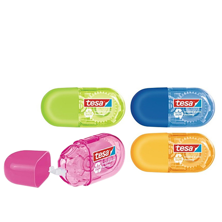 Tesa Eco Logo Roller - correction tape - 5mmx6m - assorted colours