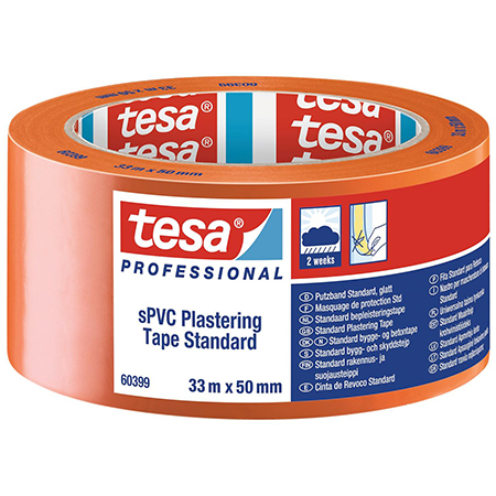 Tesa Professionnal 60399 - maskeer-kleefband in PVC - rol 50mmx33m