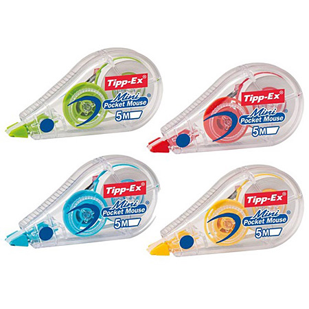 Tipp-Ex Mini Pocket Mouse Colored - correction tape (5mmx5m) - assorted colours