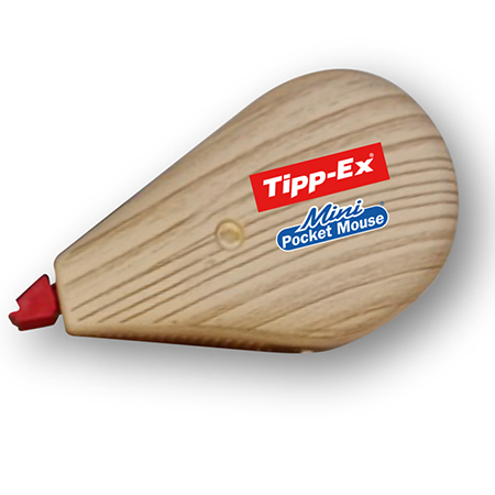Tipp-Ex Mini Pocket Mouse Wood Effect - correctietape - 5mmx6m