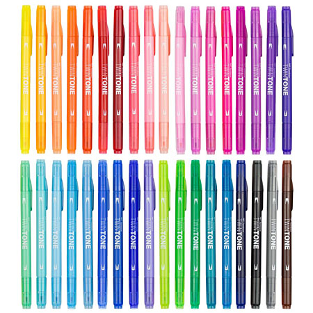 Tombow TwinTone - marqueur duo pointes rondes (0,3mm/0,8mm)
