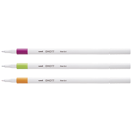 Uni Emott - fibre tip pen with pigmented ink - round tip (0.4mm)