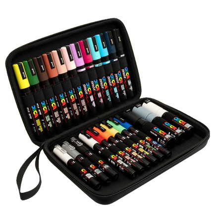 Posca Fine Arts Nylon Case - 24 assorted markers