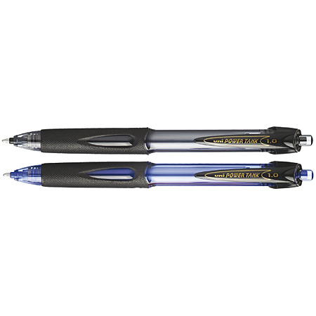 Uni Powertank - stylo-bille rétractable - rechargeable - pointe moyenne (1mm)