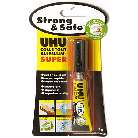 UHU Strong & Safe - colle instantanée en gel - tube 7g