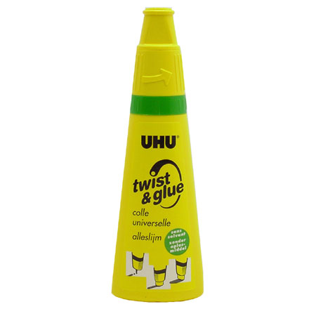 UHU Twist & Glue - colle universelle liquide sans solvant - flacon applicateur 38g