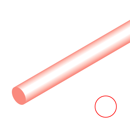 Schleiper Rode transparante profiel in acrylaat - rond - 50cm