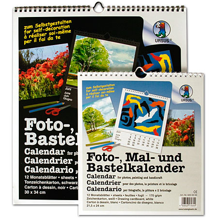 Ursus Kalender om te versieren - tekenpapier 170gr/m²