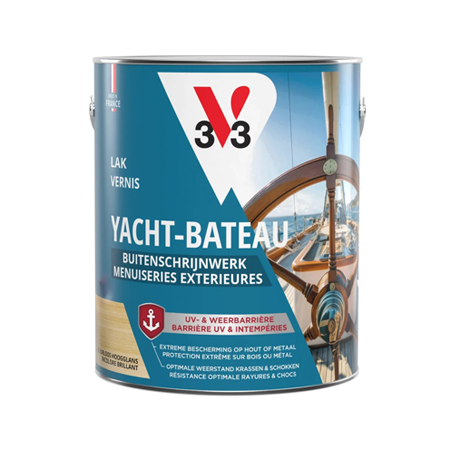 V33 High protection boat varnish - gloss clear - can