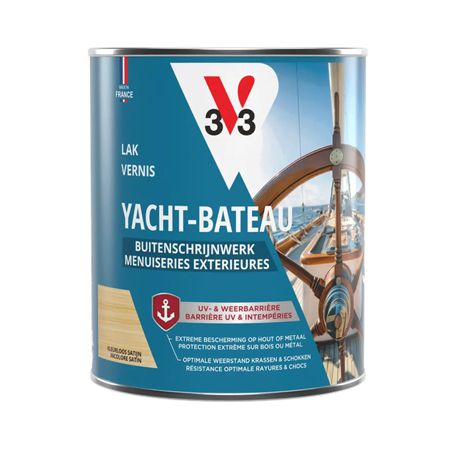 V33 High protection boat varnish - satin clear - can