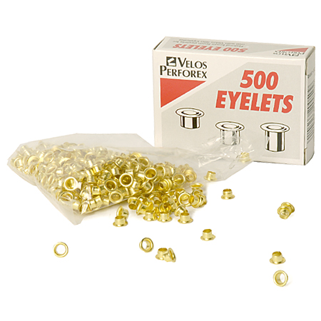 Velos Perforex Boîte de 500 rivets - dorés