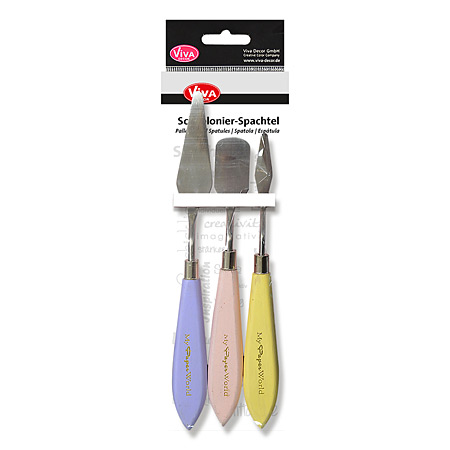 Viva Decor 3 assorted palette knives