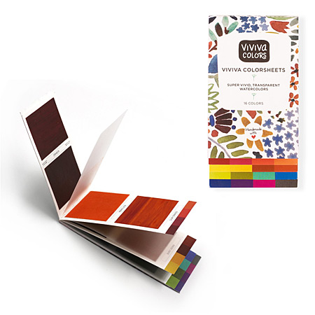Viviva Colors Colorsheets - aquarelverfset - boekje met kleurenvellen