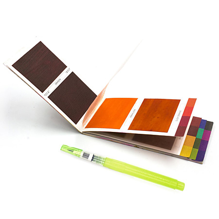 Viviva Colors Colorsheets Sketching Set - aquarelverfset - boekje met 16 kleurenvellen & 1 penseel met waterreservoir