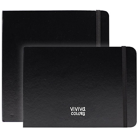 Viviva Colors Album aquarelle - couverture en simili-cuir - 32 feuilles ivoires - 240g/m²