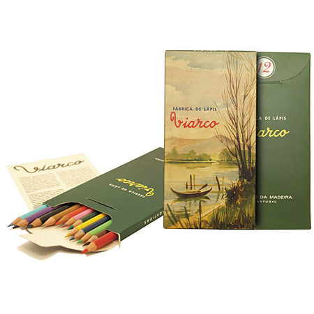 Viarco Vintage - cardboard box - 12 assorted colour pencils