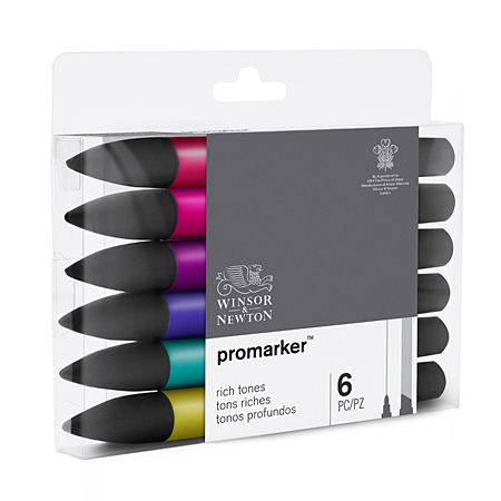 Winsor & Newton ProMarker - 6 assorted markers