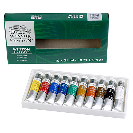 Winsor & Newton Winton - set of 21ml tubes of fine oil colour