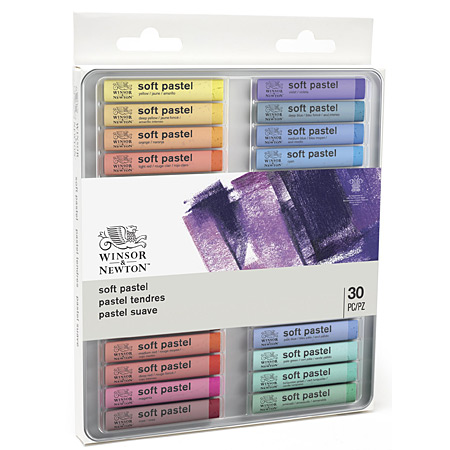 Winsor & Newton Boîte en métal - assortiment de pastels tendres