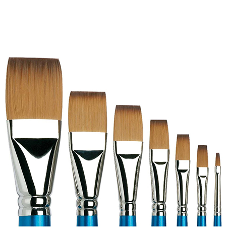 Winsor & Newton Cotman - pinceau série 666 - synthétique - forme plat - manche court