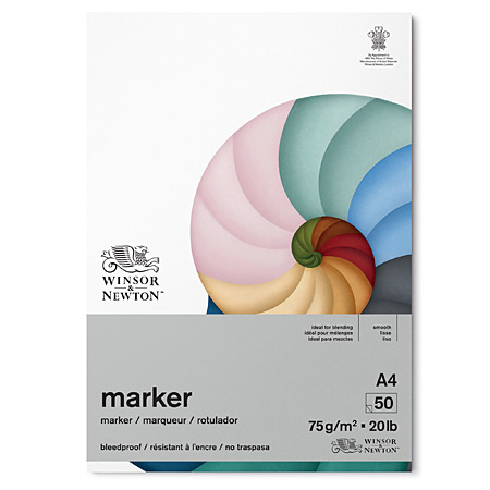 Winsor & Newton Marker - bleedproof marker paper pad - 50 sheets 75g/m²