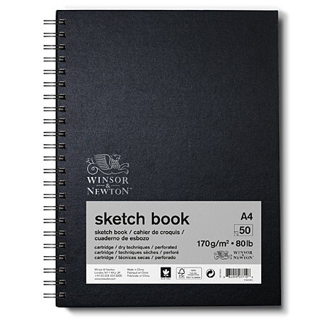 Winsor & Newton Sketch Book - spiral-bound - hard cover - 50 sheets 170g/m²