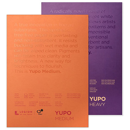 Yupo Mixed media pad - 10 sheets 100% polypropylene