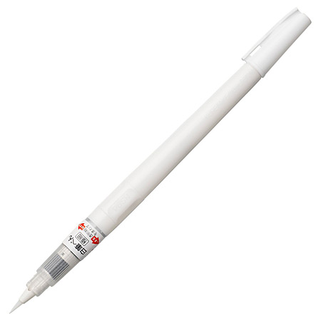 Zig Cartoonist Brush Pen White - refillable pen with pigmented ink - brush tip - white