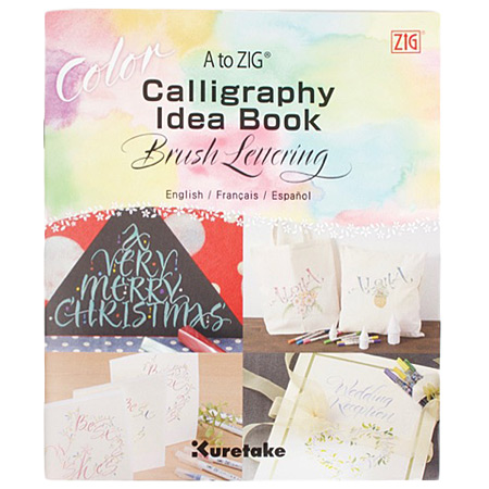 Zig A to Zig Calligraphy Idea Book Brush Lettering - ideeënboek voor kalligrafie met kleurpenseelstift - engels-frans-spaans