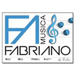 Fabriano Musica - cahier de musique - 16 pages - 24x17cm