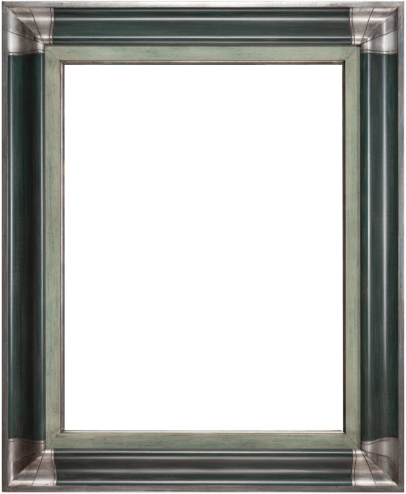 Boudoir argent et gris-vert (large)