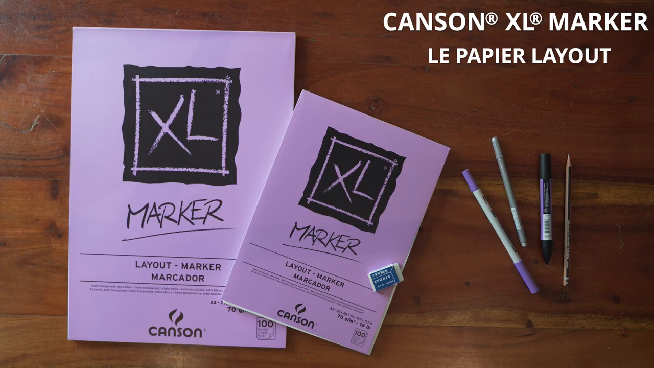Canson XL Marker - bloc layout 100 feuilles - 70g/m² - Schleiper