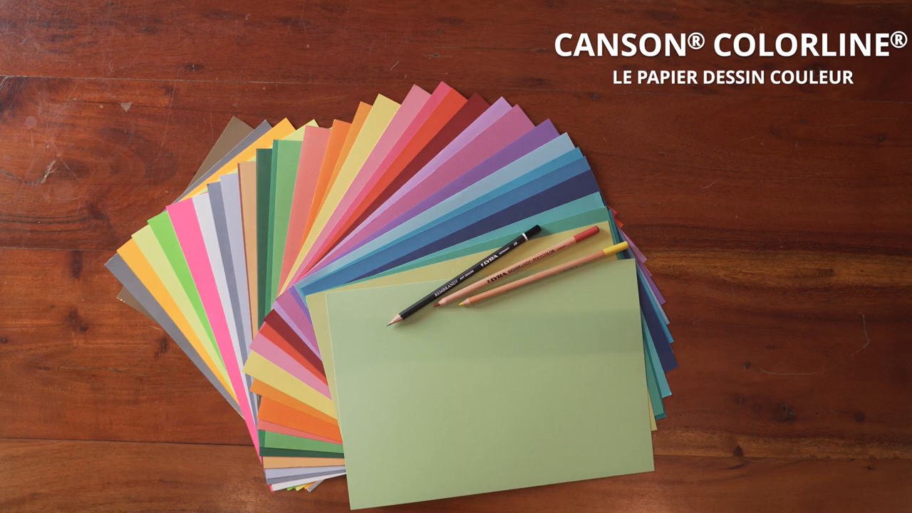 Canson Colorline - papier coloré - feuille 150g/m² - 50x65cm