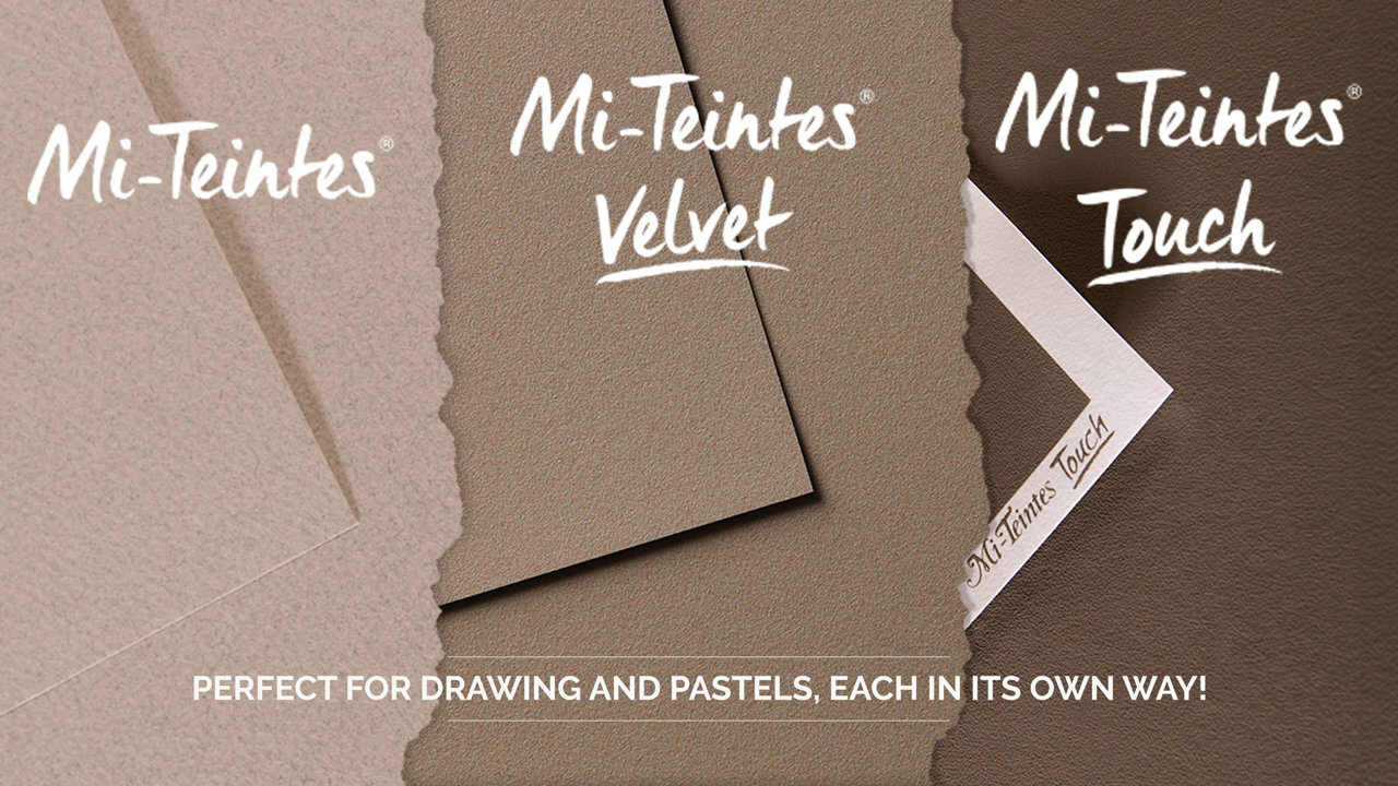 Canson Mi-Teintes Assortiment 10 Feuilles Papier Dessin A3 160g/m² Nuances De Gris - Papier Artiste Teinté Dans La Masse